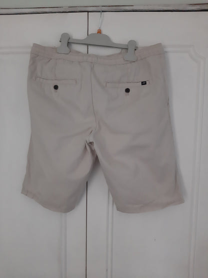 Bermuda chino uni taille élastiquée