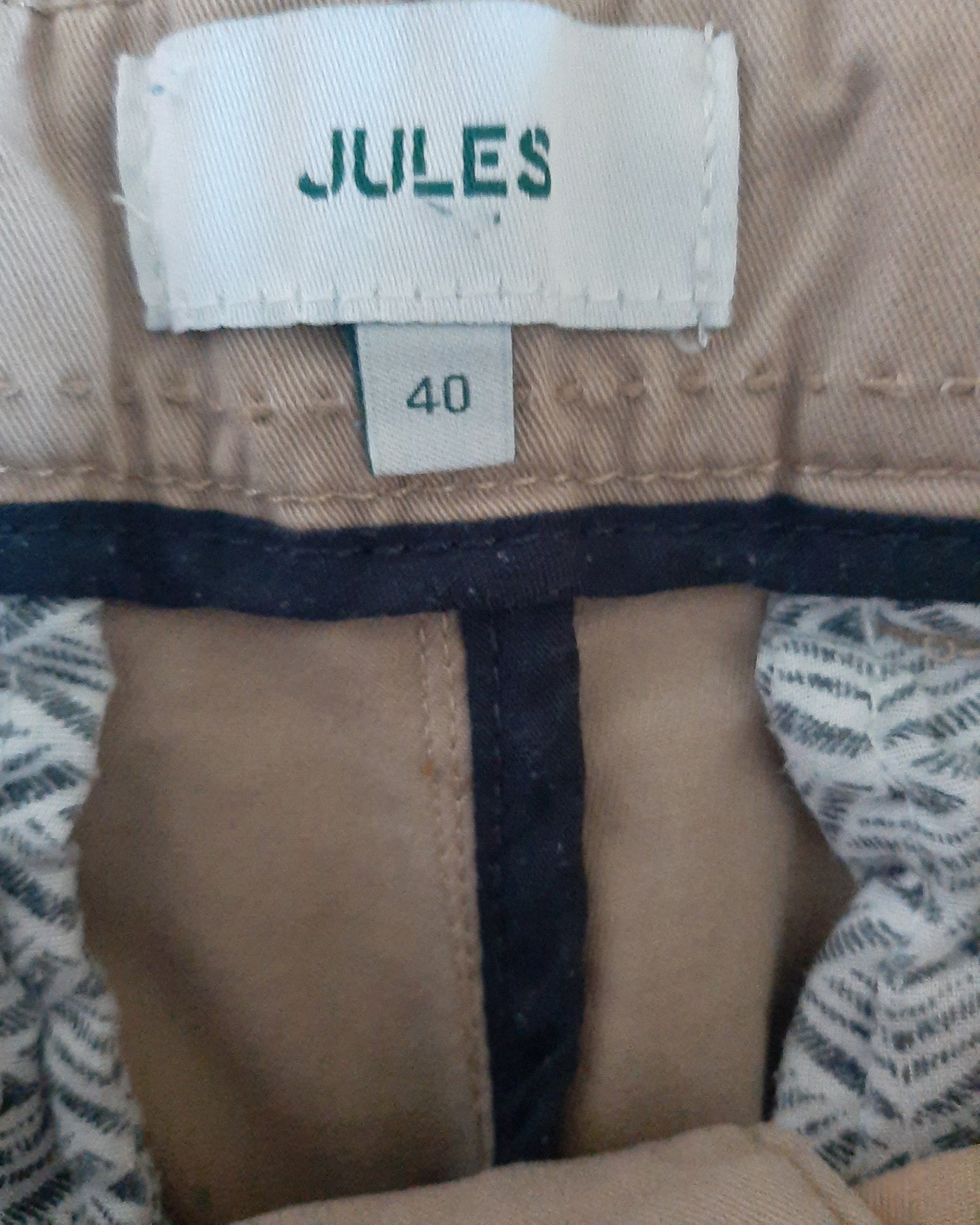 Bermuda chino uni avec ceinture