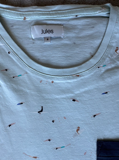 tee shirt imprimé surfeurs