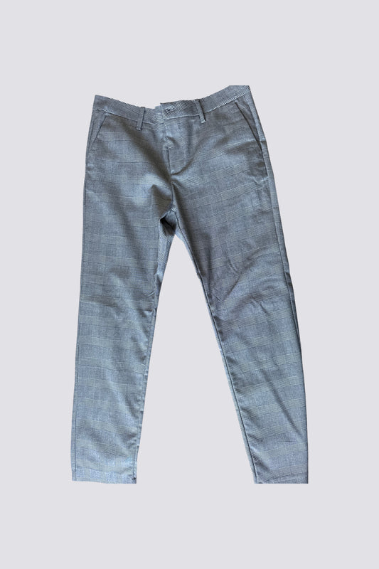 Pantalon slim à carreaux