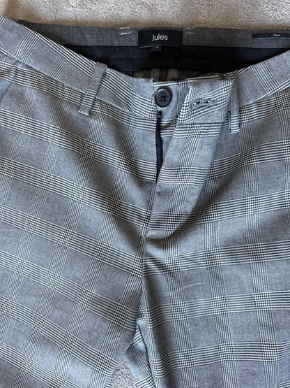 Pantalon slim à carreaux