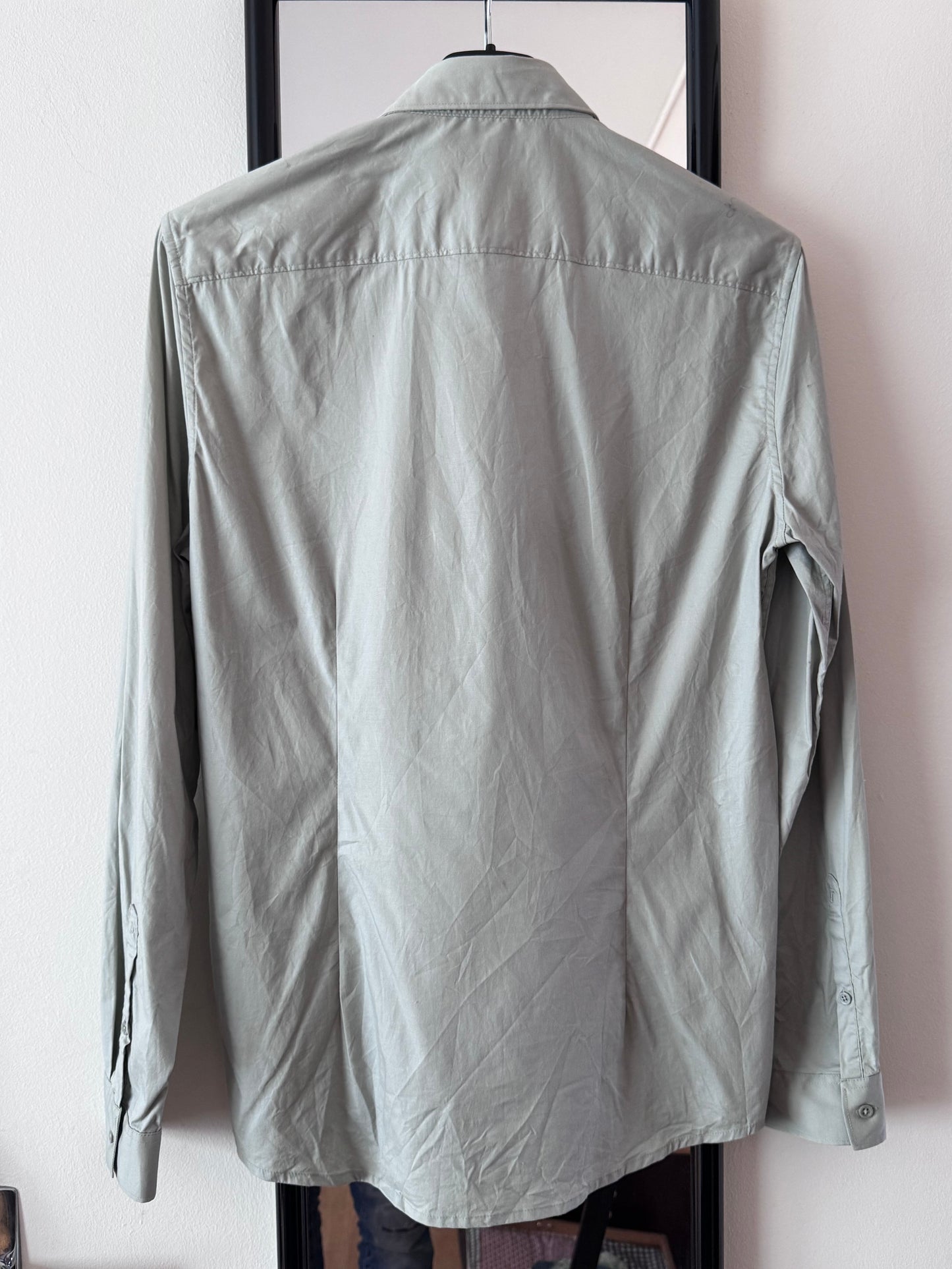 Chemise manches longues verte