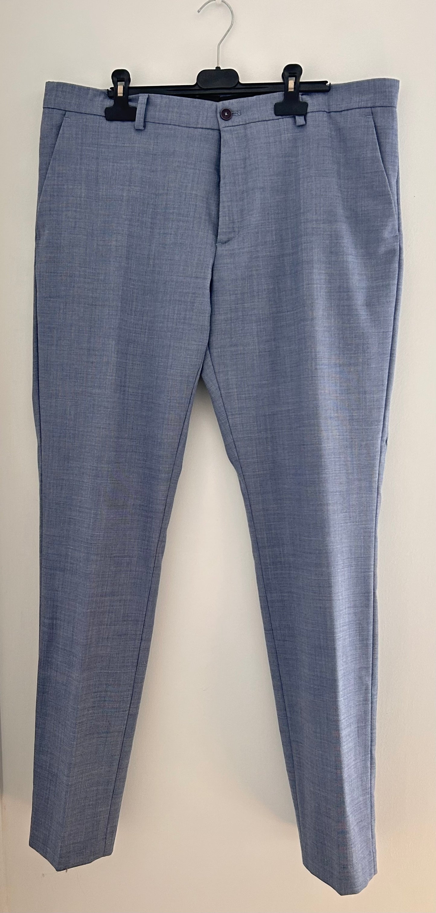 Pantalon de costume slim bi-ton