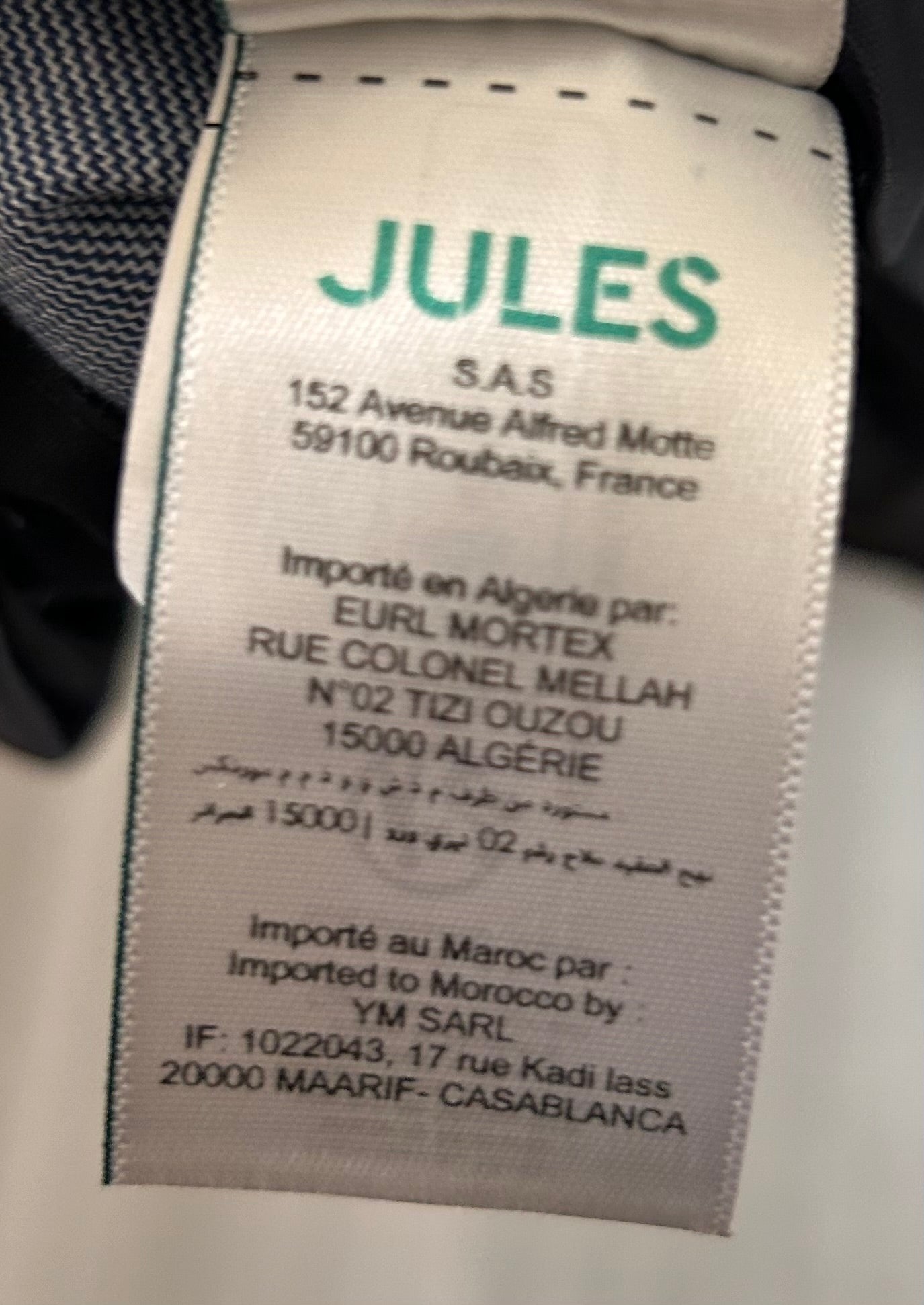 Pantalon de costume slim bi-ton