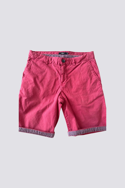 Bermuda coton stretch avec ceinture