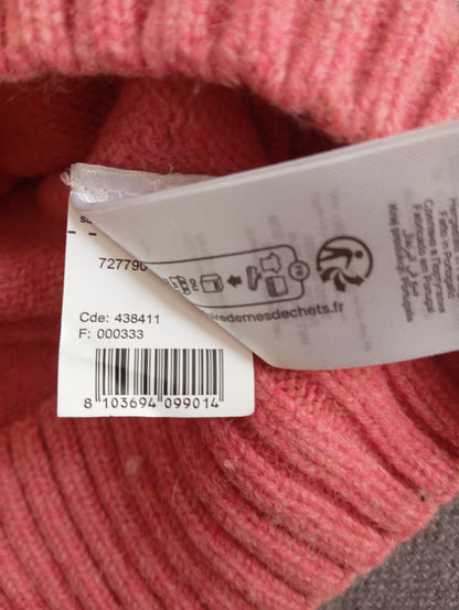 Pull sans couture col rond en laine