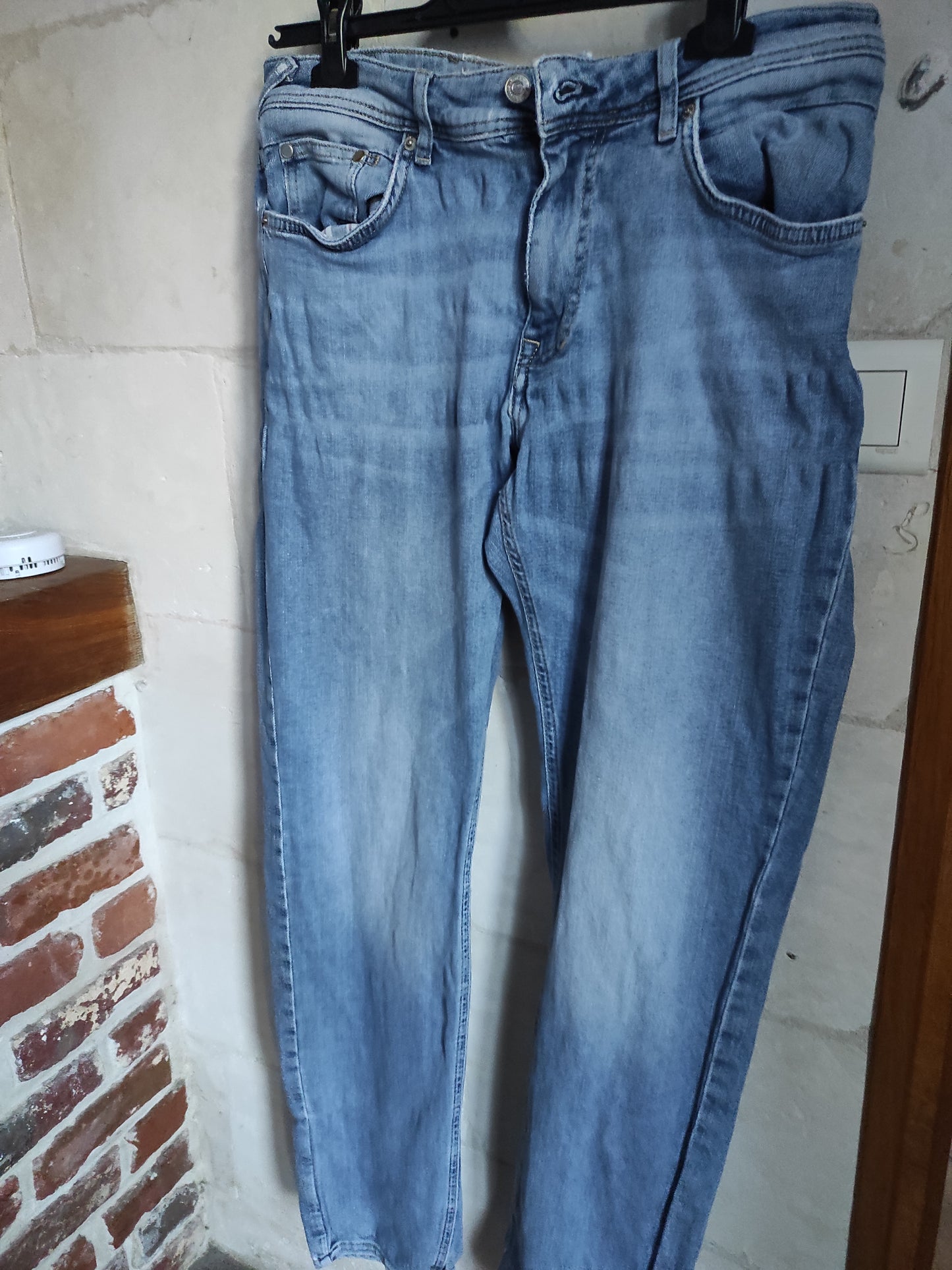 Jean straight 3 longueurs en coton recyclé