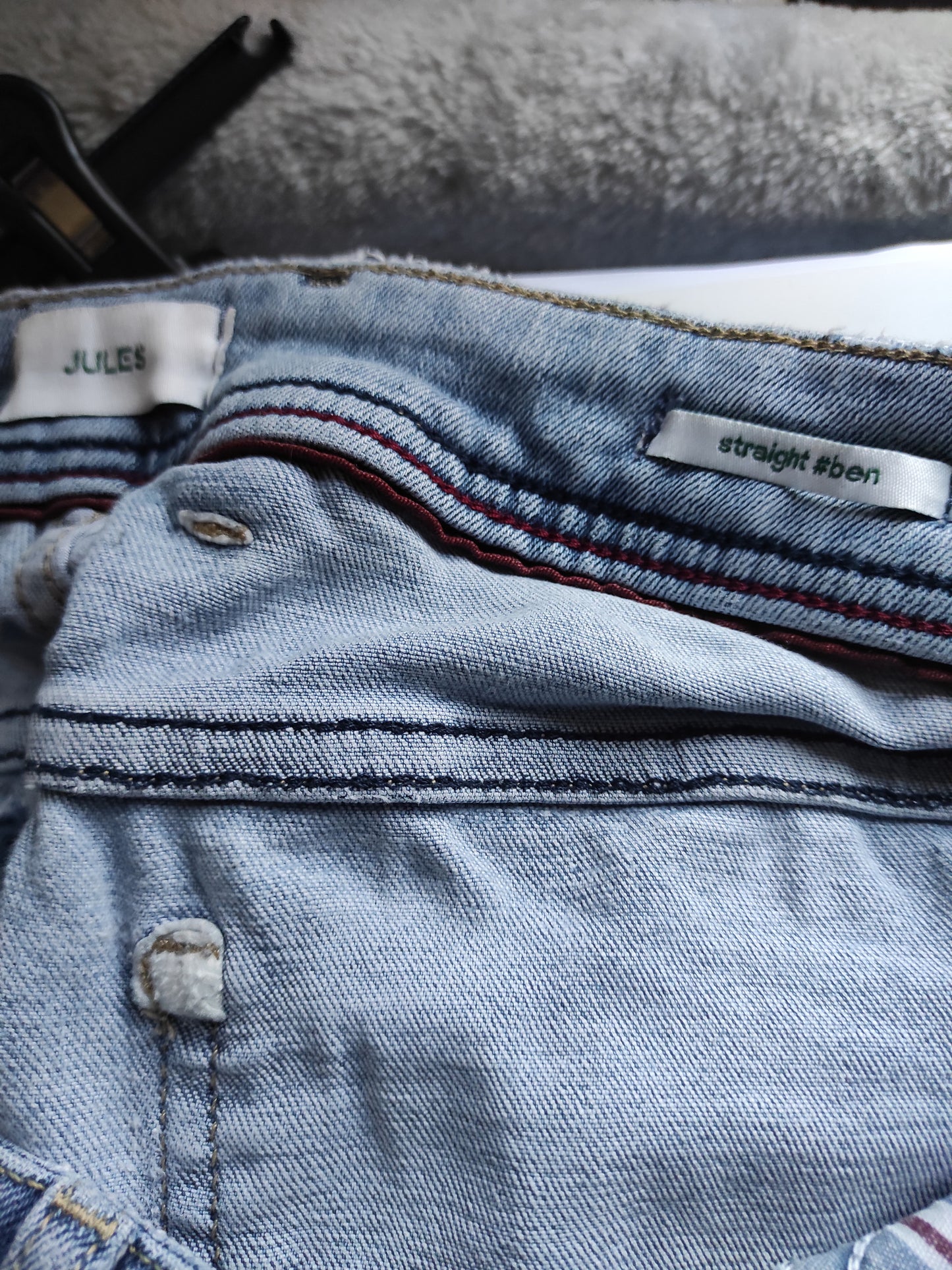 Jean straight 3 longueurs en coton recyclé