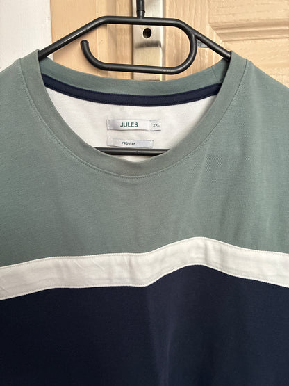 Tee shirt colorblock piqué