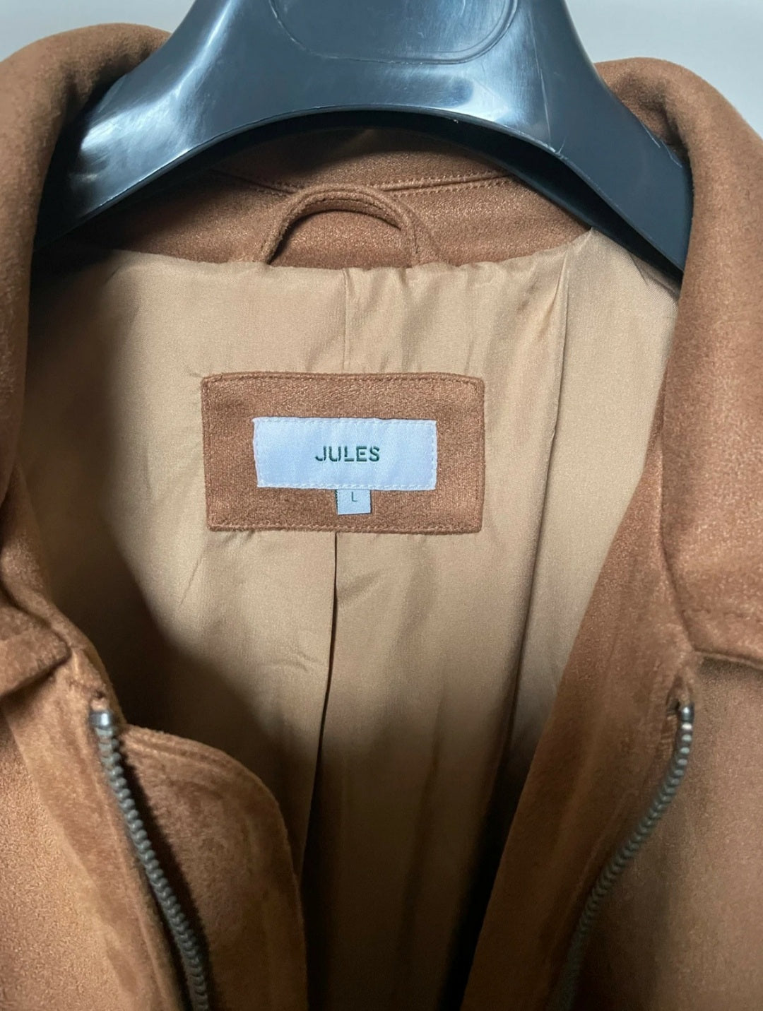 Veste en velours marron, neuve, jamais portée.