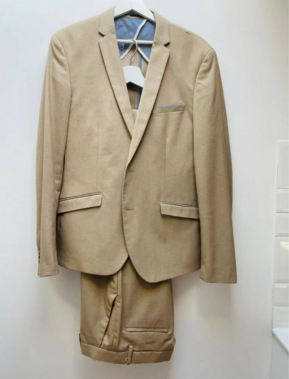 Costume complet neuf en coton, coloris beige.