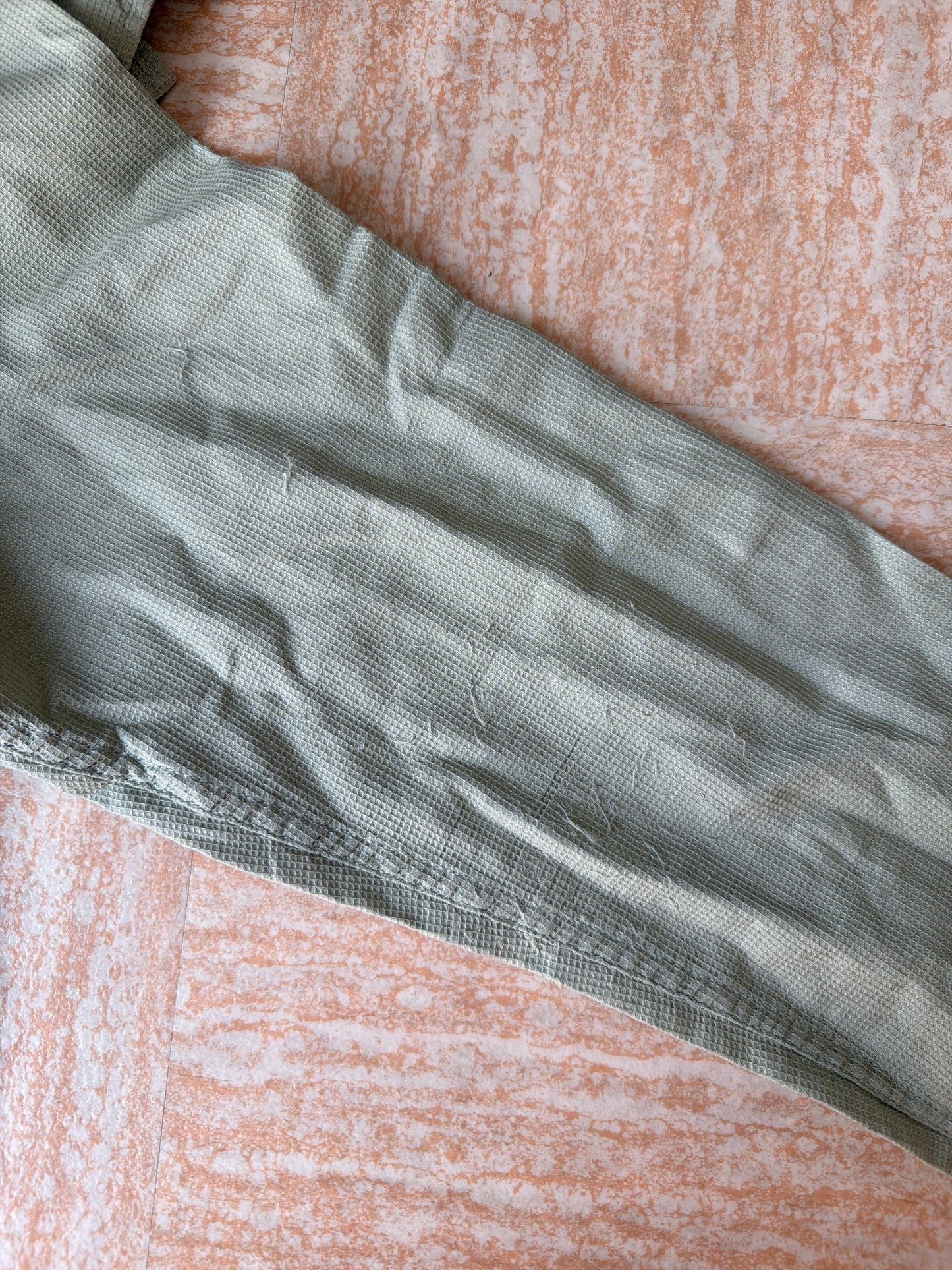 Chemise regular unie coton recyclé nid d'abeille