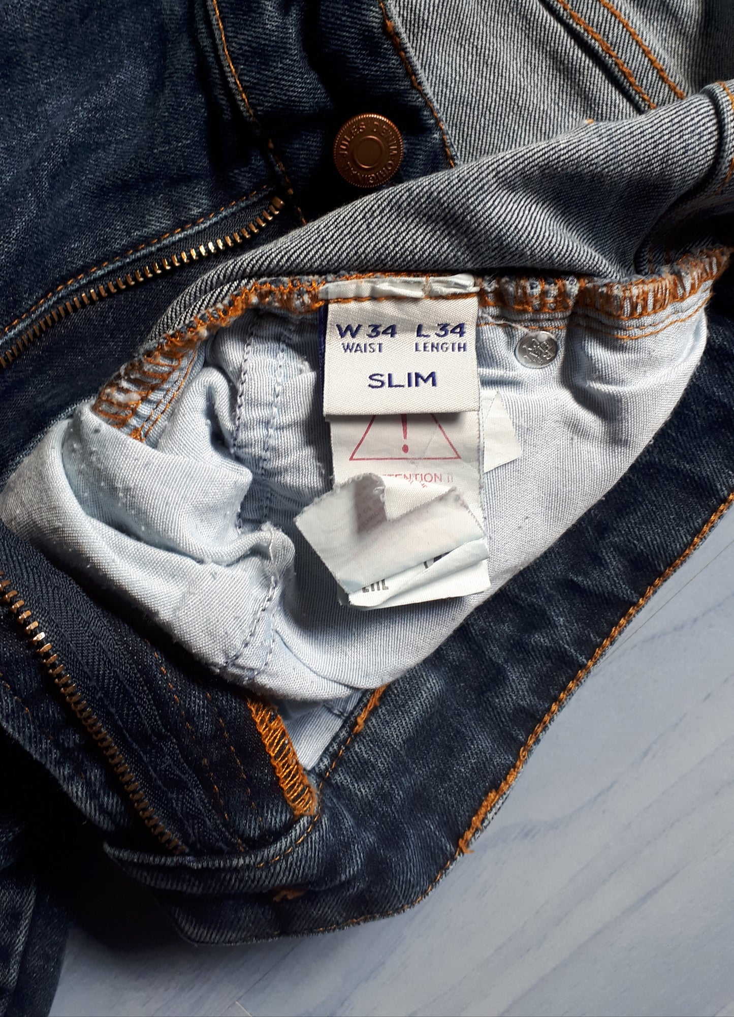 Jean slim lavage foncé 4 longueurs