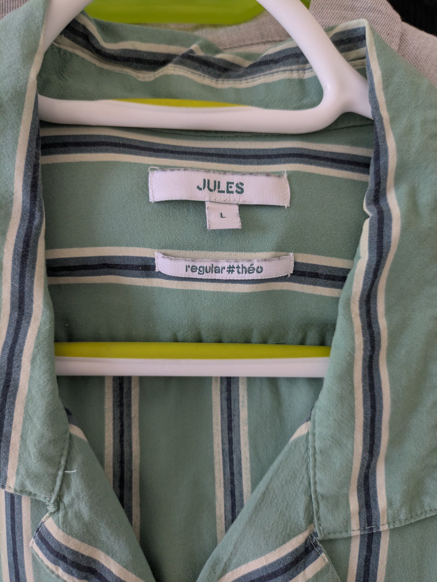 Chemise hawaienne regular à rayures viscose