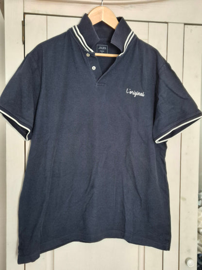 Polo manches courtes piqué brodé poitrine