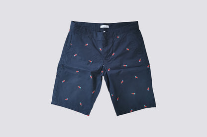 Bermuda chino brodé glaces