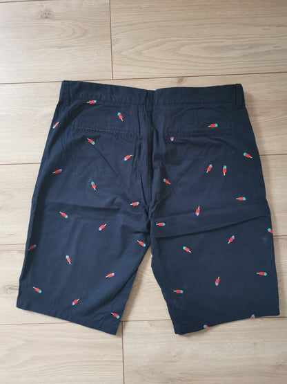 Bermuda chino brodé glaces