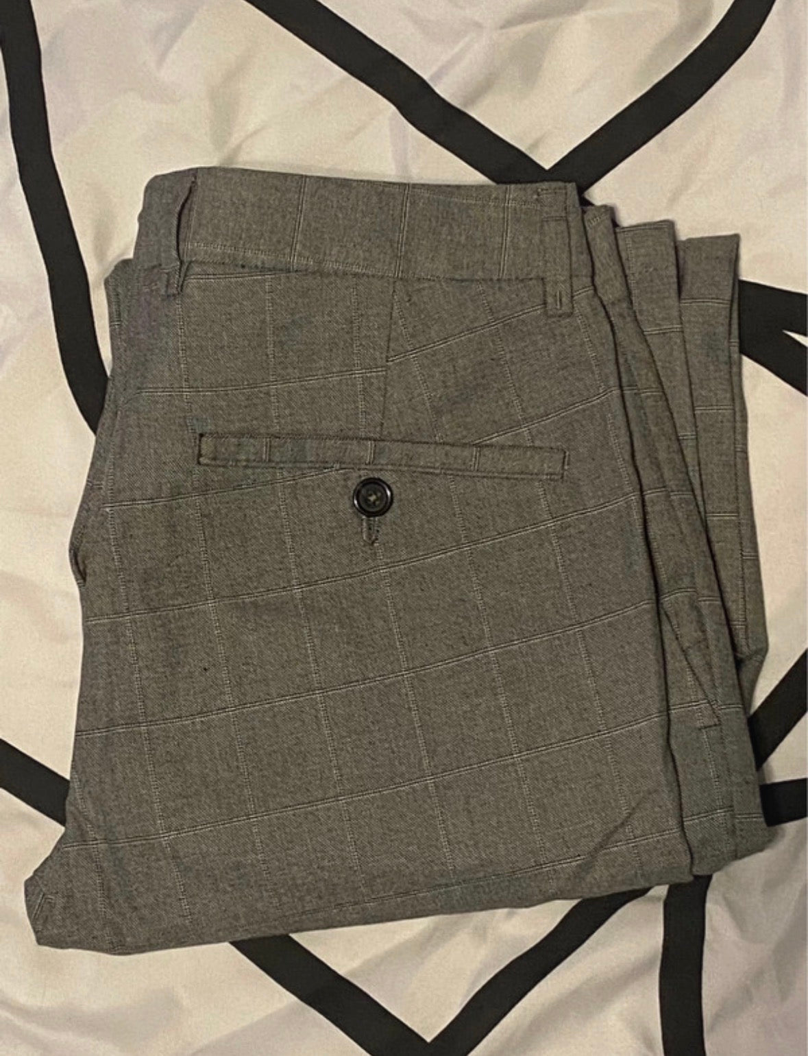 Pantalon Chino à Carreaux Jules - Gris - Taille 40