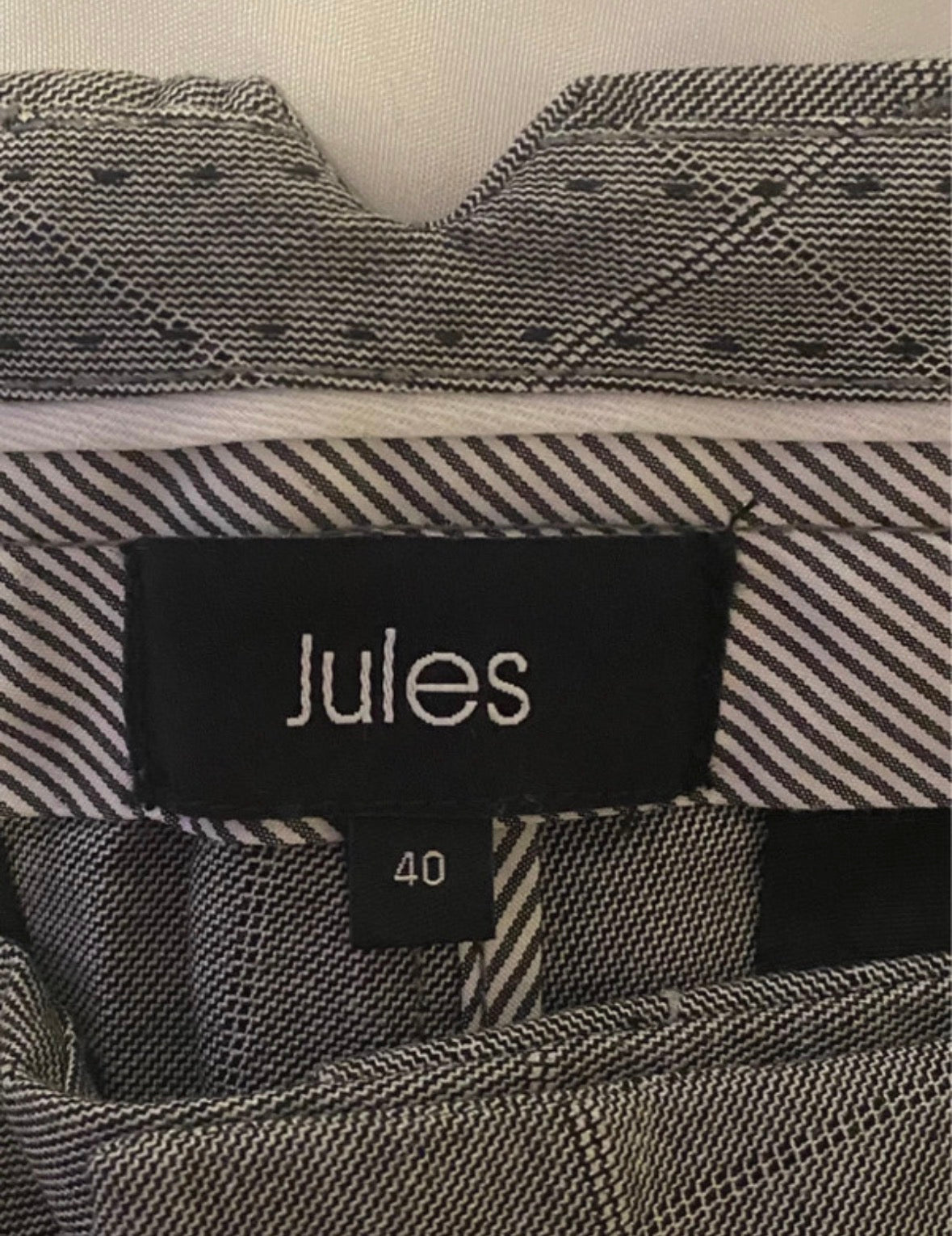 Pantalon Chino à Carreaux Jules - Gris - Taille 40