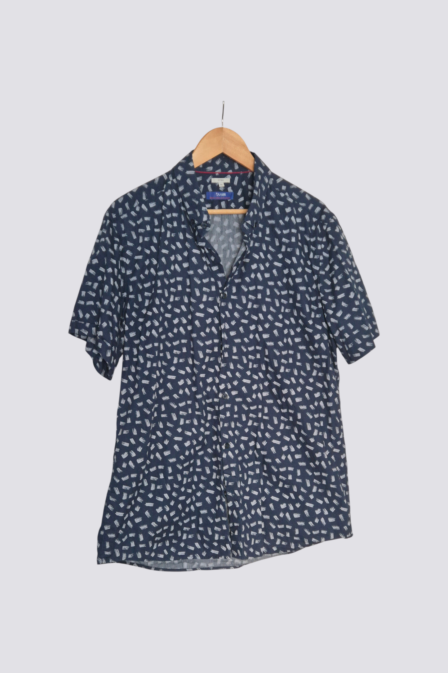 Chemise Imprimée Manches Courtes Ajustée