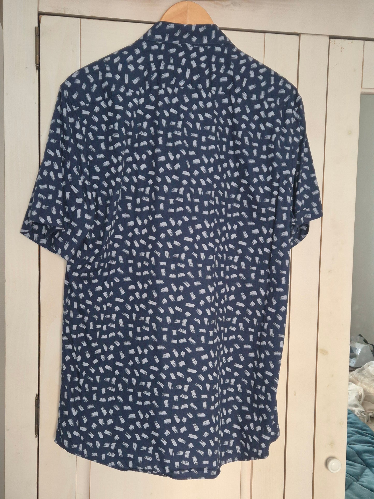 Chemise Imprimée Manches Courtes Ajustée