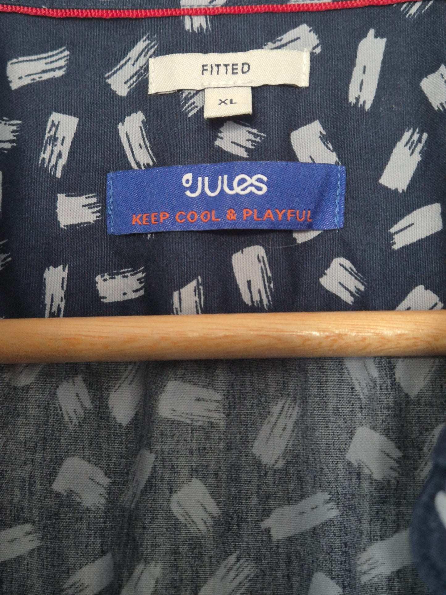 Chemise Imprimée Manches Courtes Ajustée