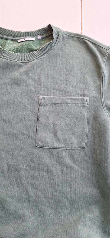 Sweat col rond poche poitrine