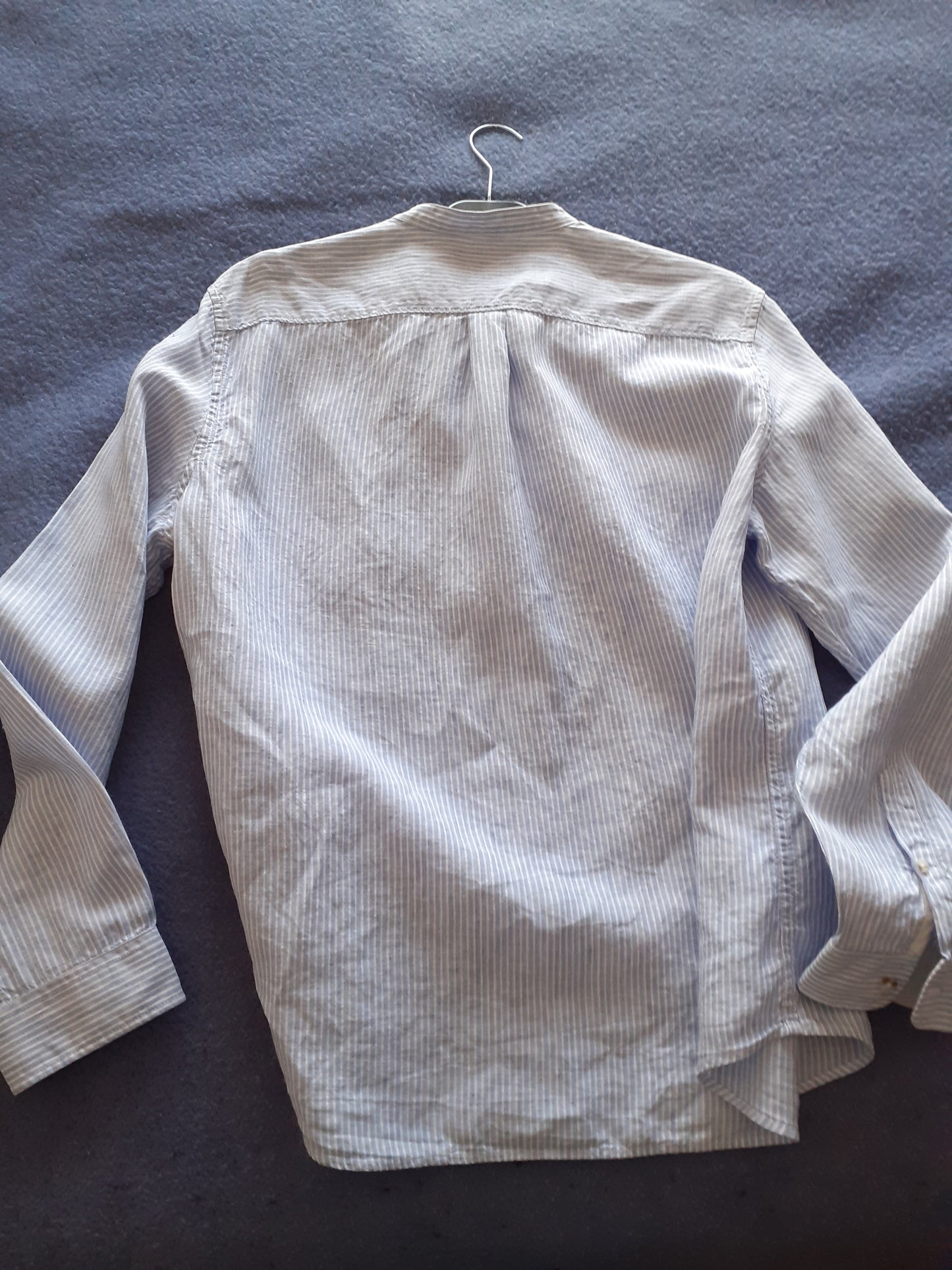 Chemise regular rayée lin