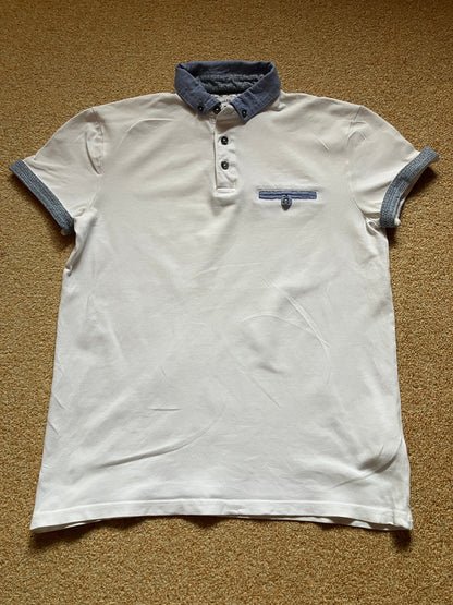 Polo manches courtes piqué en coton recyclé