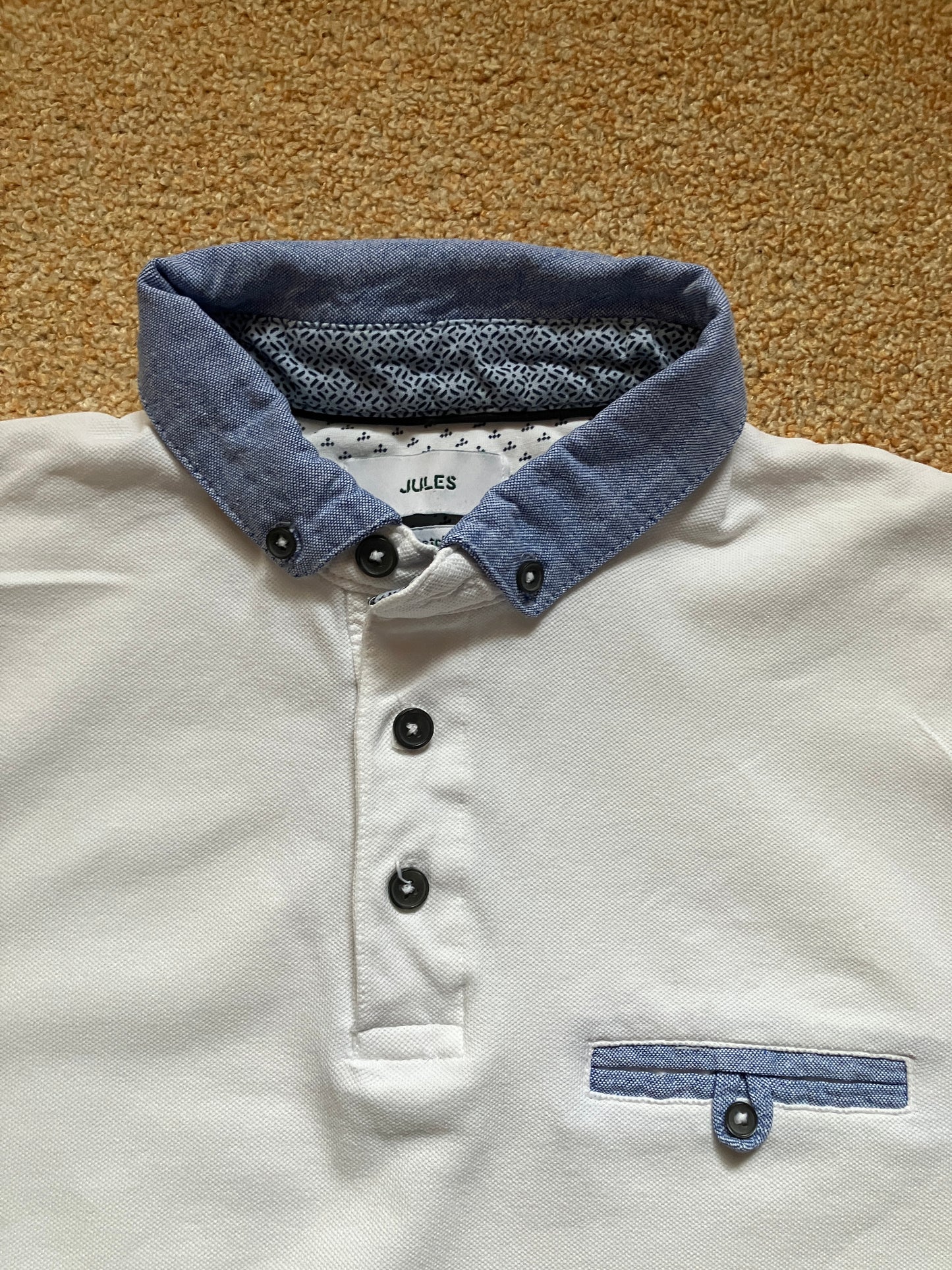 Polo manches courtes piqué en coton recyclé