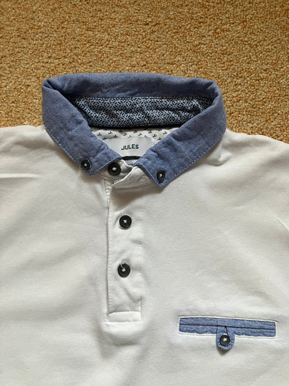 Polo manches courtes piqué en coton recyclé