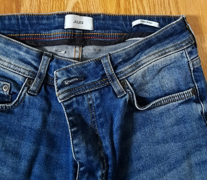 Jean Skinny 4 longueurs bleu lavé