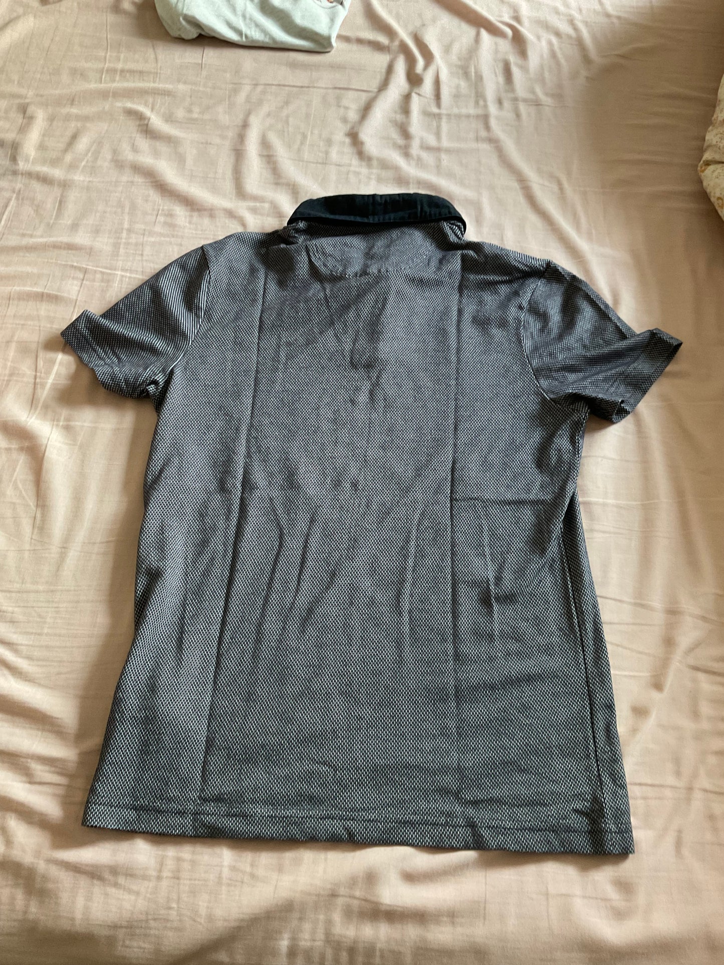Polo manches courtes bubble col contrasté twill