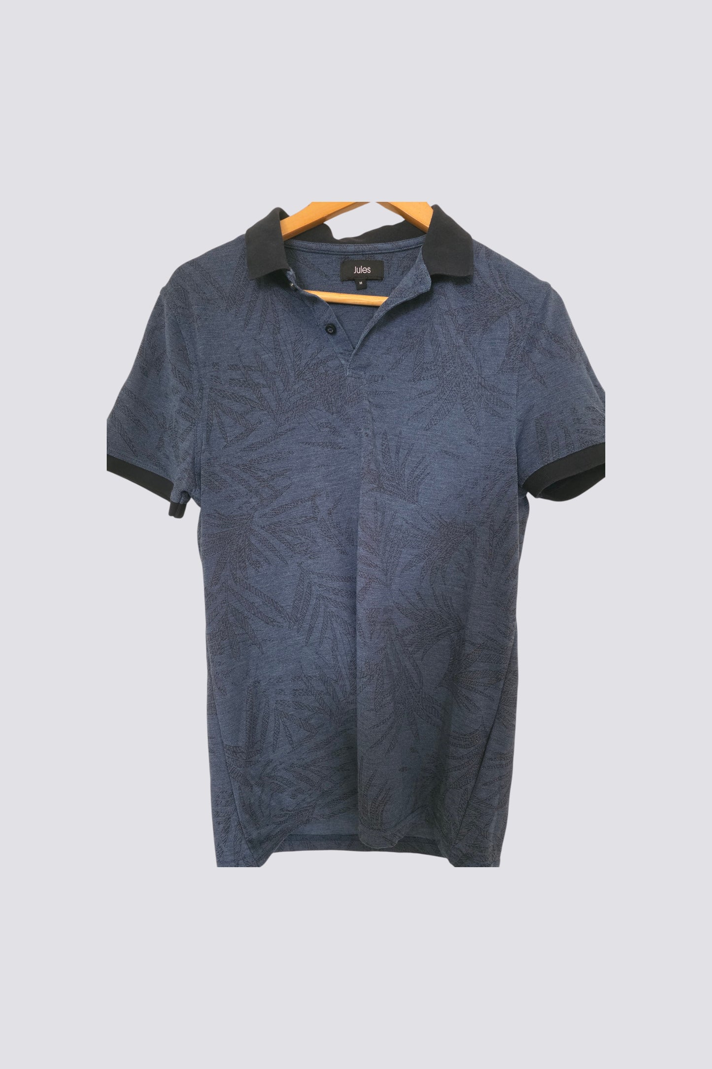 Polo imprimé all over feuillages