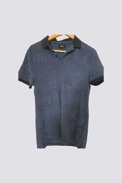 Polo imprimé all over feuillages