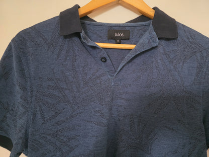 Polo imprimé all over feuillages