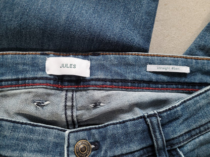 Jean straight en coton et polyester recyclés waterless