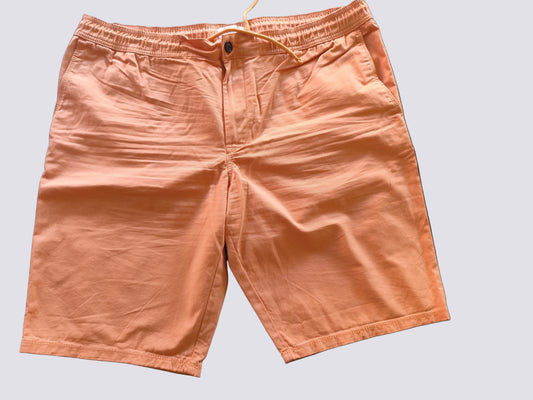 Short ceinture élastique orange