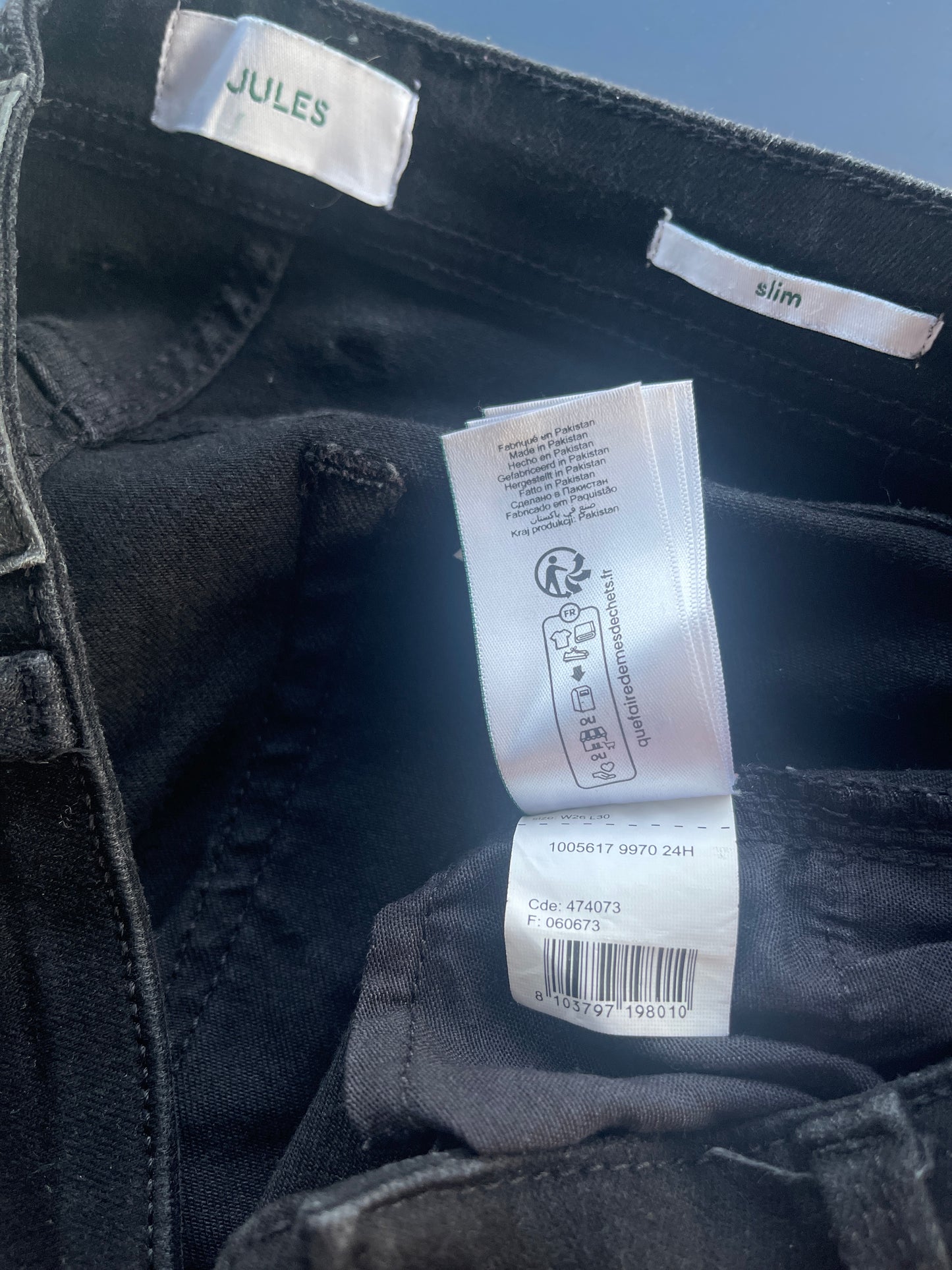 Jean slim noir