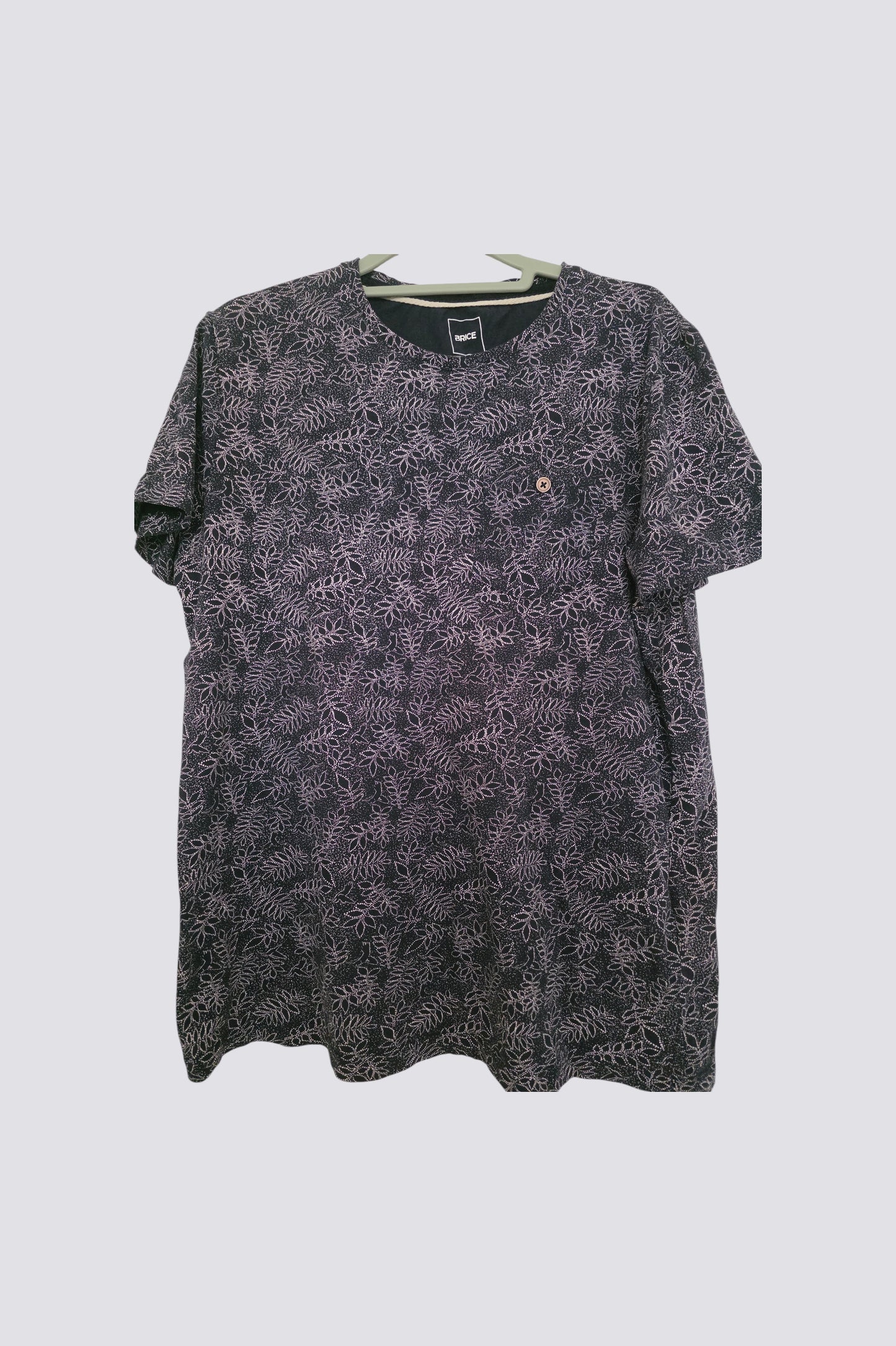 Tee-shirt col rond motifs floraux