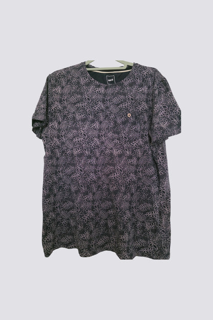 Tee-shirt col rond motifs floraux