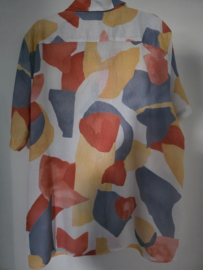 Chemisette regular imprimé en viscose