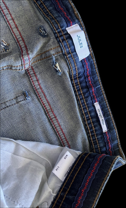 Jean straight bleu foncé
