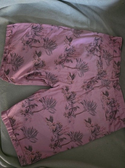 Bermuda chino imprimé palmiers