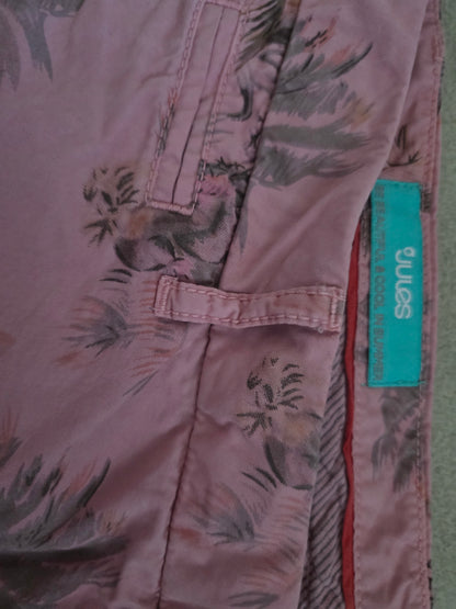 Bermuda chino imprimé palmiers