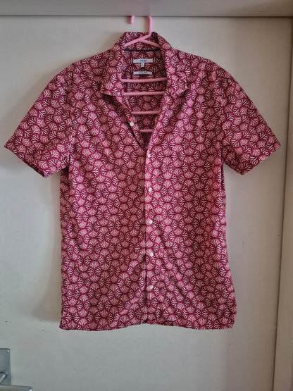 Chemise regular hawaïenne imprimé coton