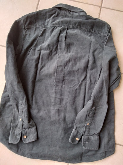 Chemise regular unie coton recyclé  velours