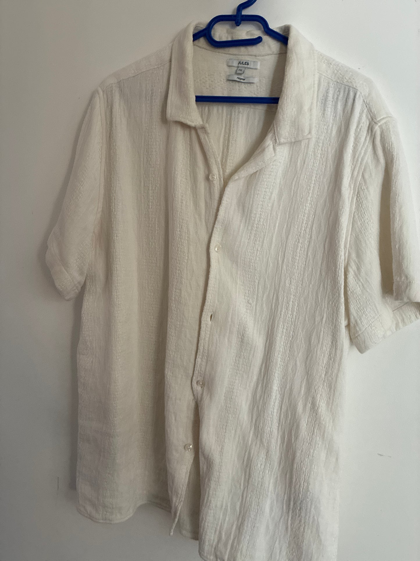 Chemisette en coton matière texturée