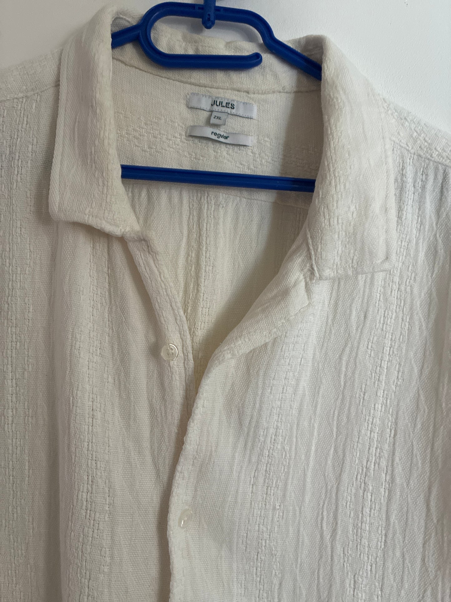 Chemisette en coton matière texturée