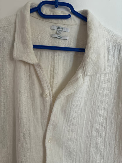 Chemisette en coton matière texturée